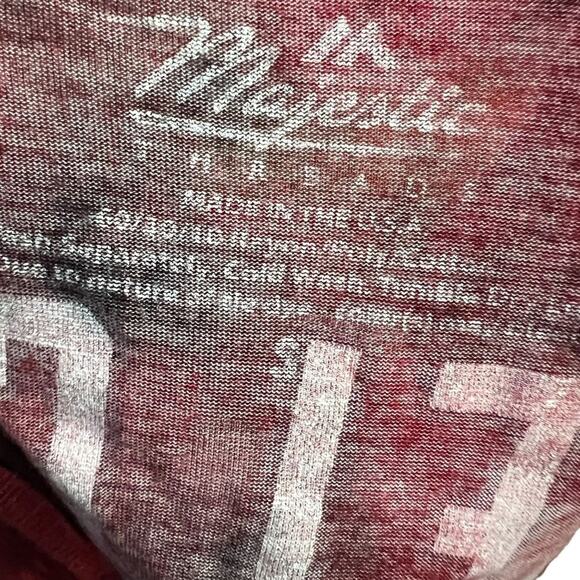 Majestic Travis Kelce Kansas City Chiefs Red Tie Dye Short Sleeve Tee Small - Picture 2 of 3